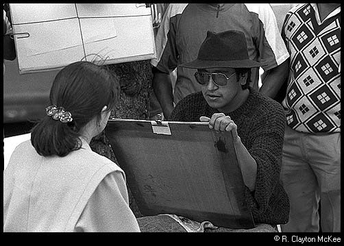 sketch artist at work